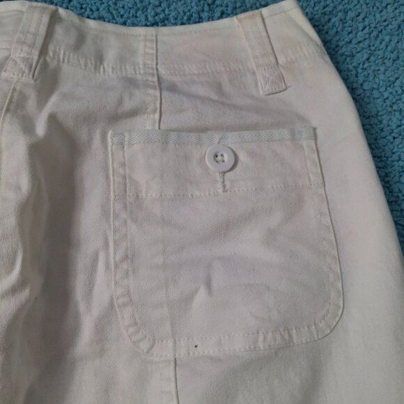 Westbound Womens Cargo Crop Capris Pants Size 10 Stretch Summer Pool Golf - Picture 11 of 13